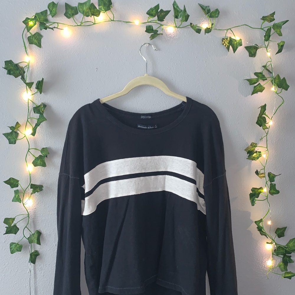 Striped American Eagle Long Sleeve Top